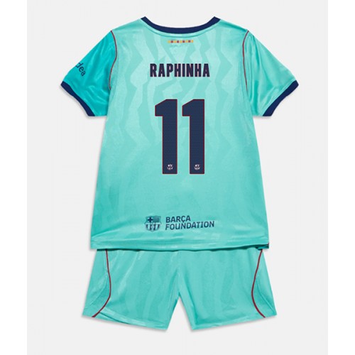 Dětský fotbalový dres Barcelona Raphinha Belloli #11 2026-27 Třetí Krátký Rukáv (+ trenýrky)